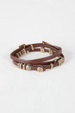 Vegan Leather Wrap Arrow Bracelet