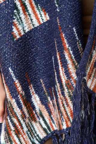 The Great Tribe Loose Knit Open Front Poncho