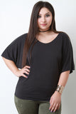 Simple Knit Dolman Sleeve Top