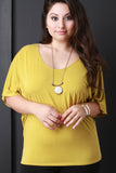 Simple Knit Dolman Sleeve Top