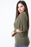 Simple Knit Dolman Sleeve Top