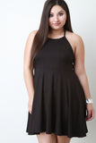 Strappy Back Midi Skater Dress