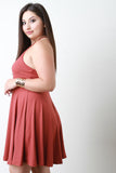 Strappy Back Midi Skater Dress