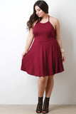 Strappy Back Midi Skater Dress