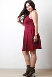Strappy Back Midi Skater Dress