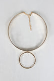 Open Ring Collar Necklace