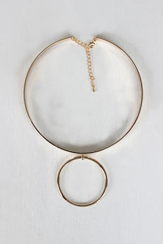 Open Ring Collar Necklace