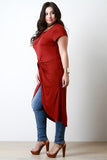 Jersey Twist Knot High Low Maxi Top
