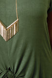 Jersey Twist Knot High Low Maxi Top