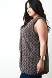 Swirled Faux Fur Vest