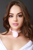 Velvet Pom Choker Necklace