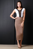 Double Jersey High Waist Maxi Skirt