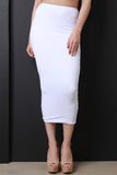Double Jersey High Waist Maxi Skirt