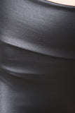 Stretch Vegan Leather High Waist Shorts