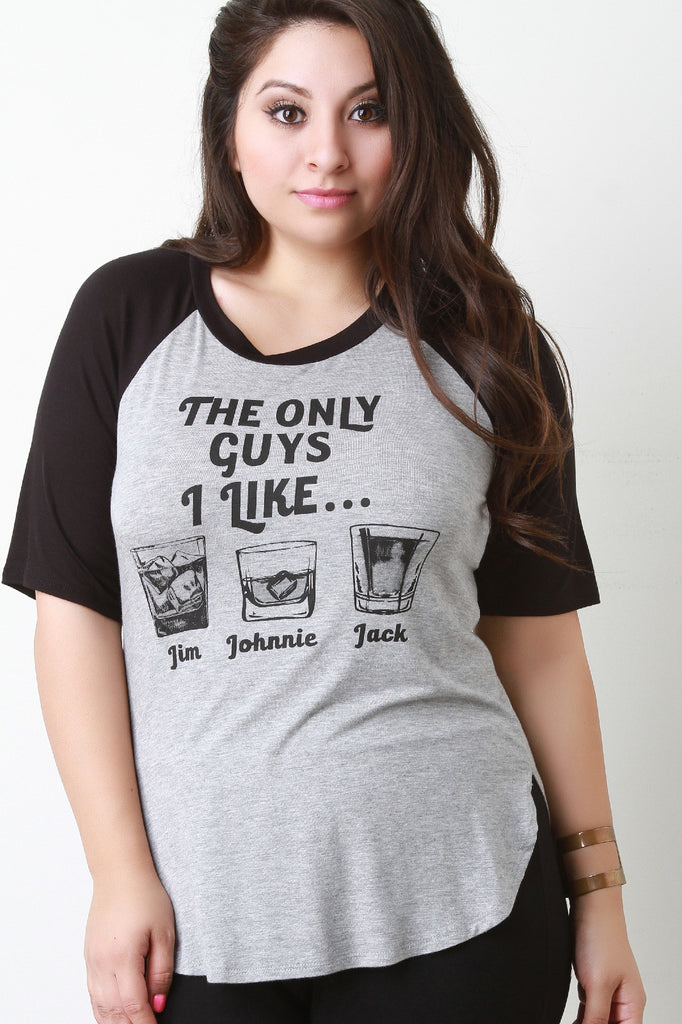 The Only Guys I Like Baseball Tee