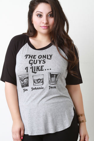 The Only Guys I Like Baseball Tee