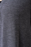Ribbed Knit Long Sleeves Open Front Cardigan
