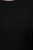 Jersey Round Neck Long Sleeves Maxi Dress
