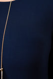 Jersey Round Neck Long Sleeves Maxi Dress