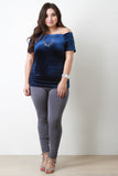 Off The Shoulder Velvet Top