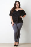 Floral Lace Bardot Top
