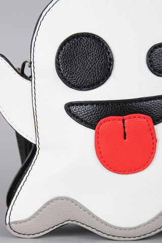 Ghost Emoji Novelty Crossbody Bag