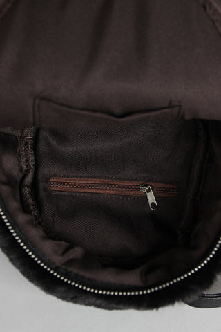 Faux Fur Mini Backpack