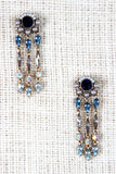 Pearls and Rhinestones Chandelier Stud Earrings