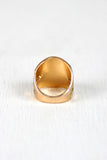 Prized Silver Stone Cutout Ring