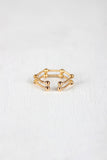 Hexagon Cage Double Wire Ring