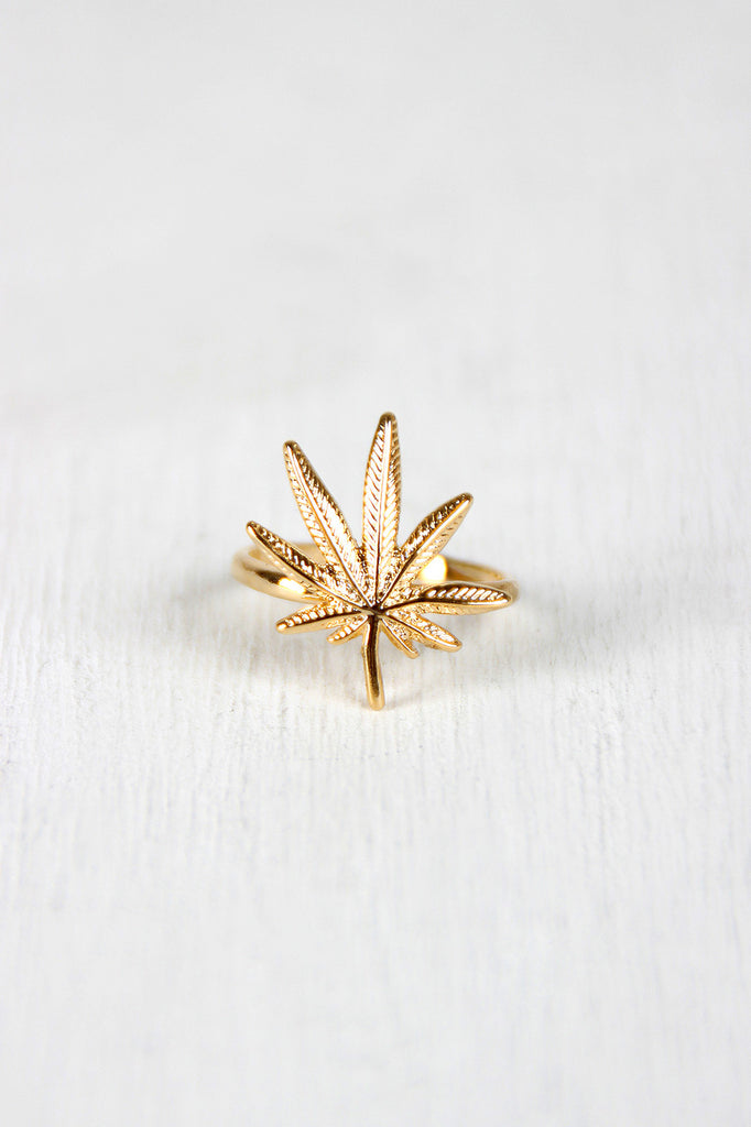Mary Jane's Leaf Ring