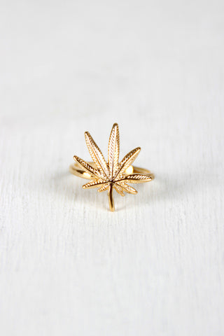 Mary Jane's Leaf Ring