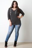 Casual Hooded Dolman Sleeve Sweater