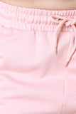 French Terry Cut Out Drawstring Jogger Pants