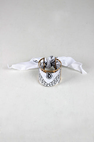 Paisley Bandana Open Cuff Bracelet