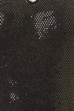 Sequin Shimmer Keyhole Cocktail Midi Dress