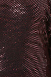 Sequin Shimmer Keyhole Cocktail Midi Dress