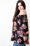 Garden Party Off The Shoulder Tie Cuff Top