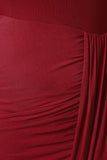 Cold Shoulder Draped Skirt Maxi Dress