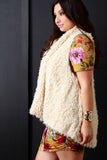 Soft Faux Fur Open Front Vest