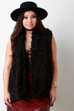 Soft Faux Fur Open Front Vest