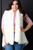 Soft Faux Fur Open Front Vest