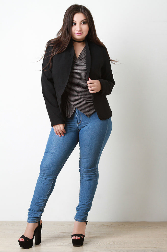 Shawl Collar Lapel Blazer