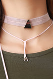 Simple Style Layered Bolo Choker Necklace