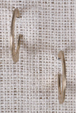 Double Sided Flat Crescent Hoops