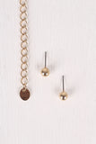 Draped Chain Choker Necklace Set