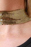 Dotted Chain-mail Choker Necklace