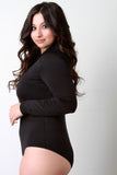 Crisscross V-Neck Long Sleeve Bodysuit
