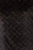 Velvet Geo Glitter Puff Long Sleeves Dress