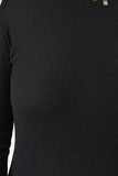 Ribbed Knit Cold Shoulder Sweater Dress